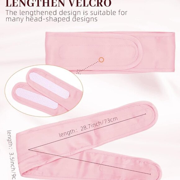 Silk Spa Headbands for Washing Face Hair Wrapping Adjustable Ponytail main image 5